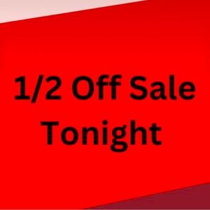 9:45 pm 50% off silent show. Take a peek at my closet!!! Great buys. Buy buy